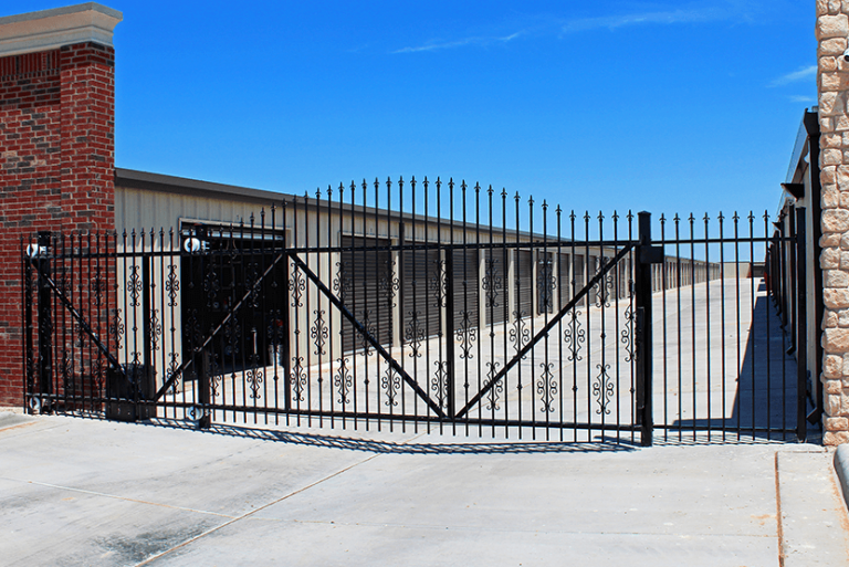 gated entrance for security