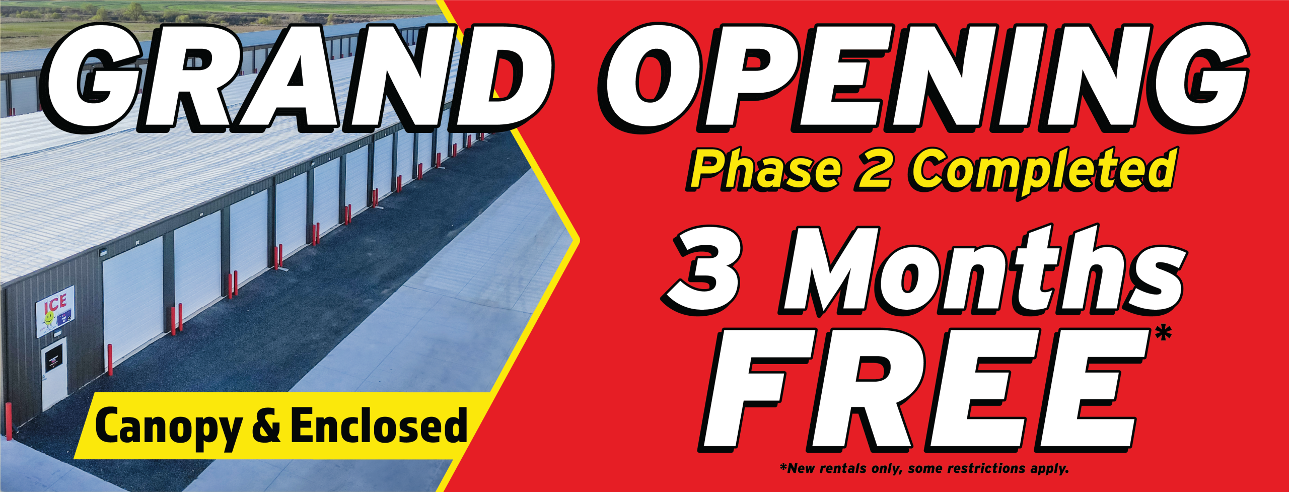 3 Months free for phase 2 grand opening