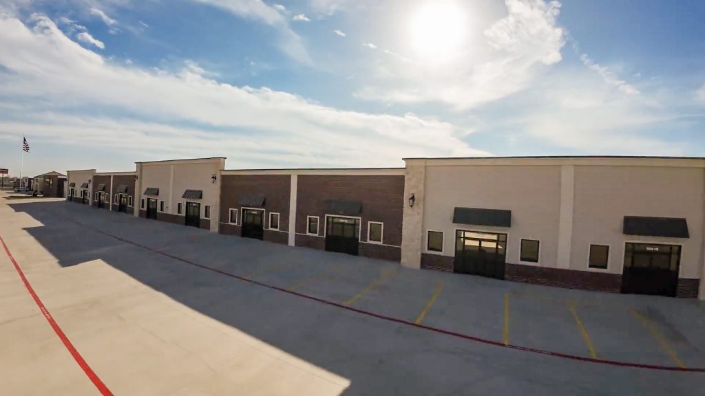 Storefronts at Affordable Storage Hutto.