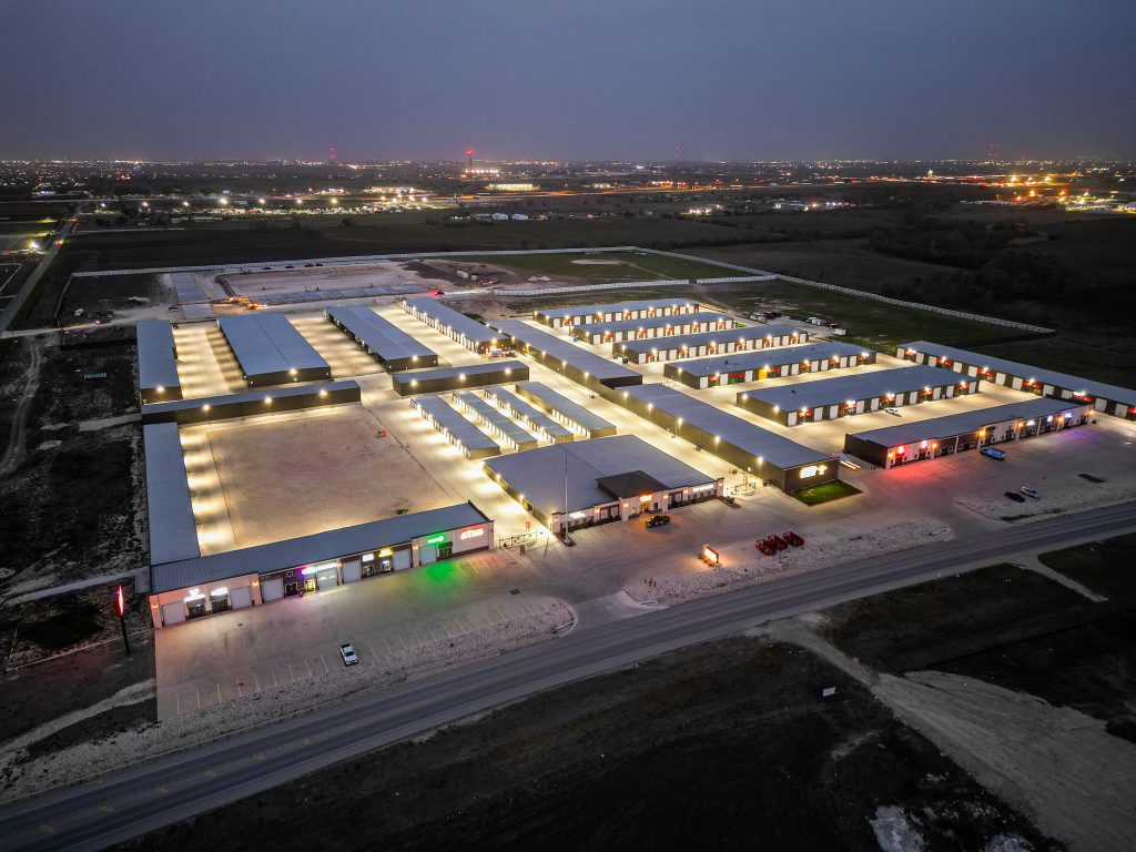 Affordable Storage Hutto at night